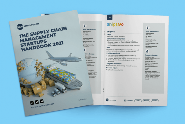 ShipsGo is in the Supply Chain Startups Handbook