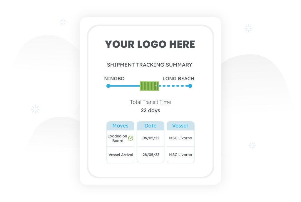 insert your company logo into the shipping notification template.
