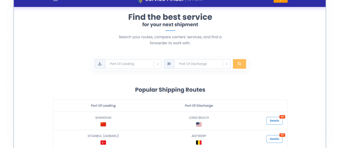 Trova il servizio Premium di ShipsGo