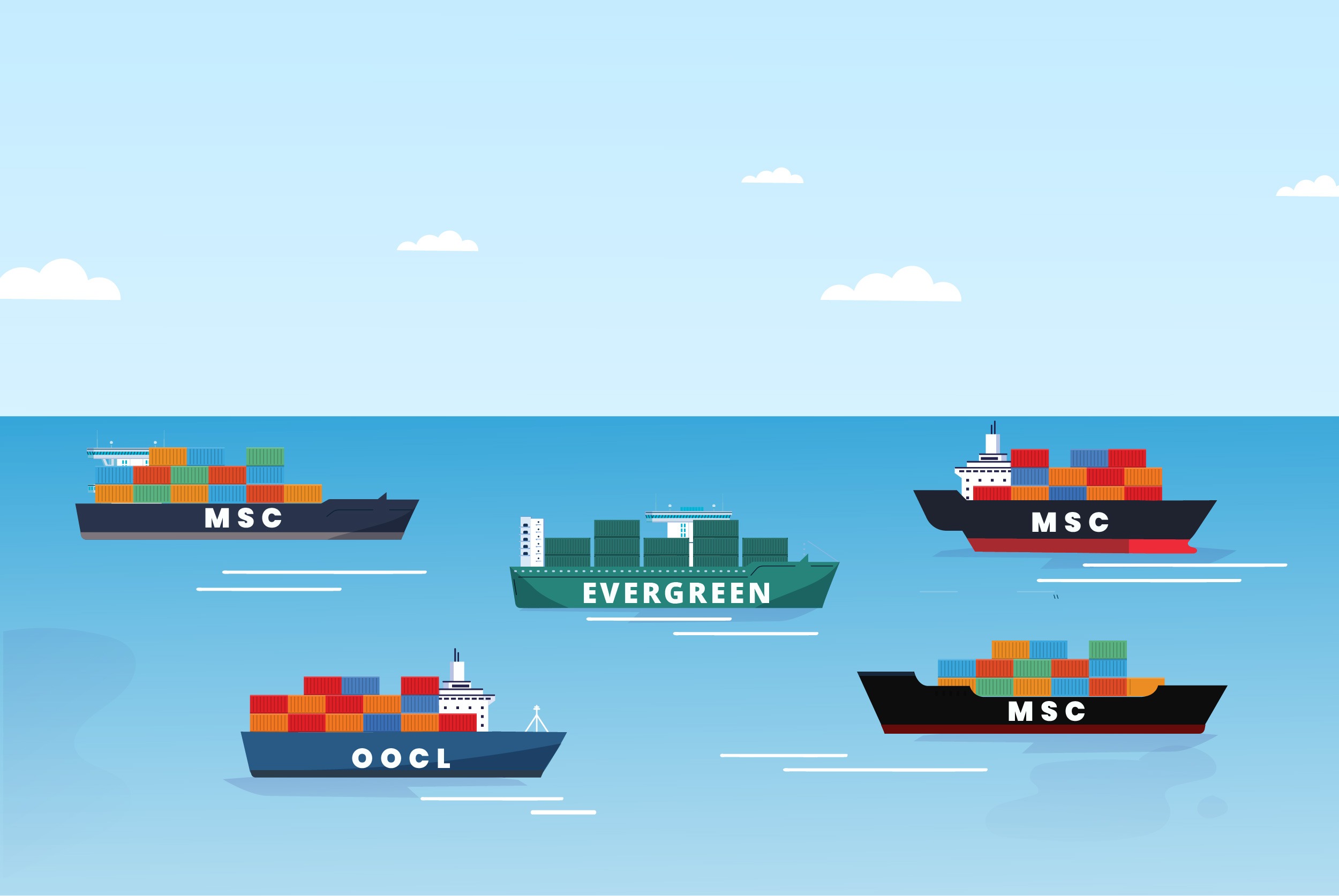 large container ships
