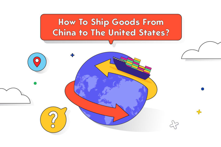 A ship is traveling around the world and carrying shipment.