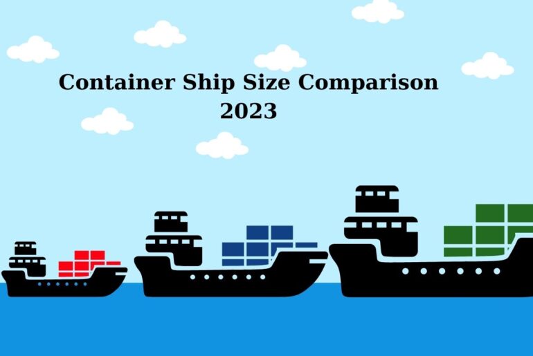 Confronto tra le dimensioni delle navi portacontainer nel 2023