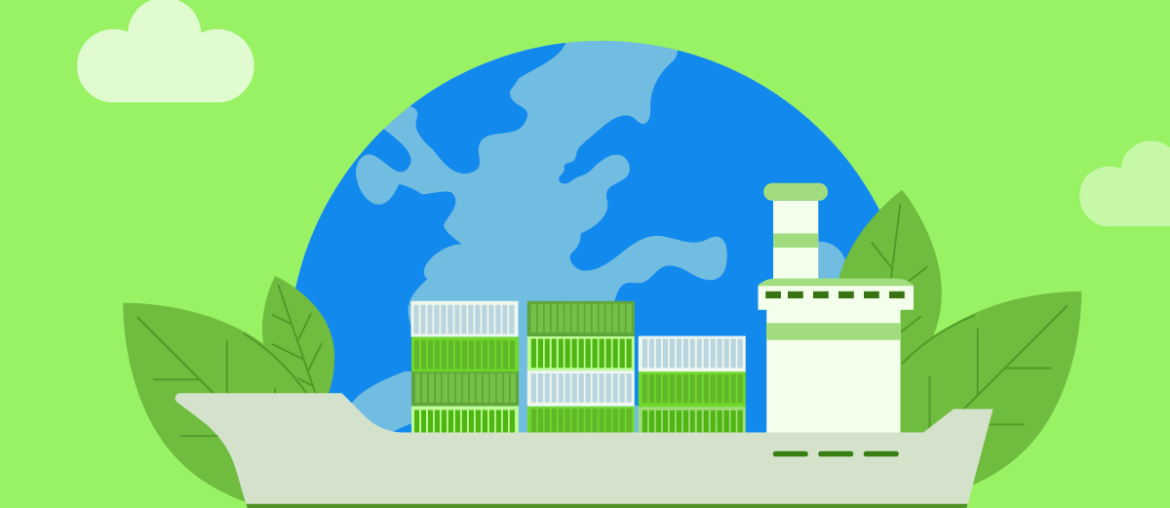 Navi portacontainer a combustibile verde nel mondo