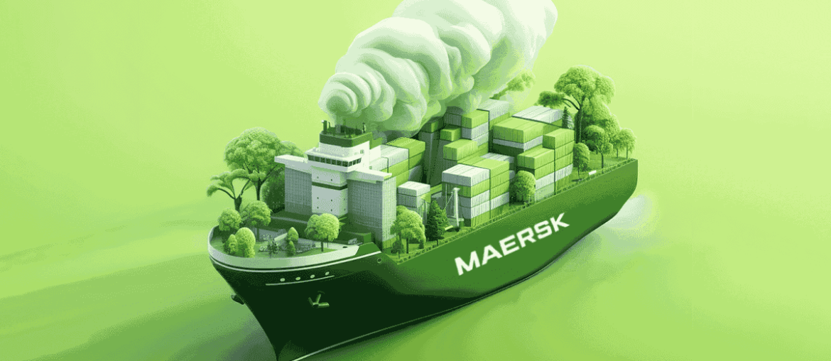 Nave portacontainer ecologica a metanolo della Maersk