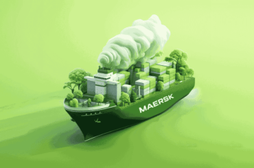Nave portacontainer ecologica a metanolo della Maersk
