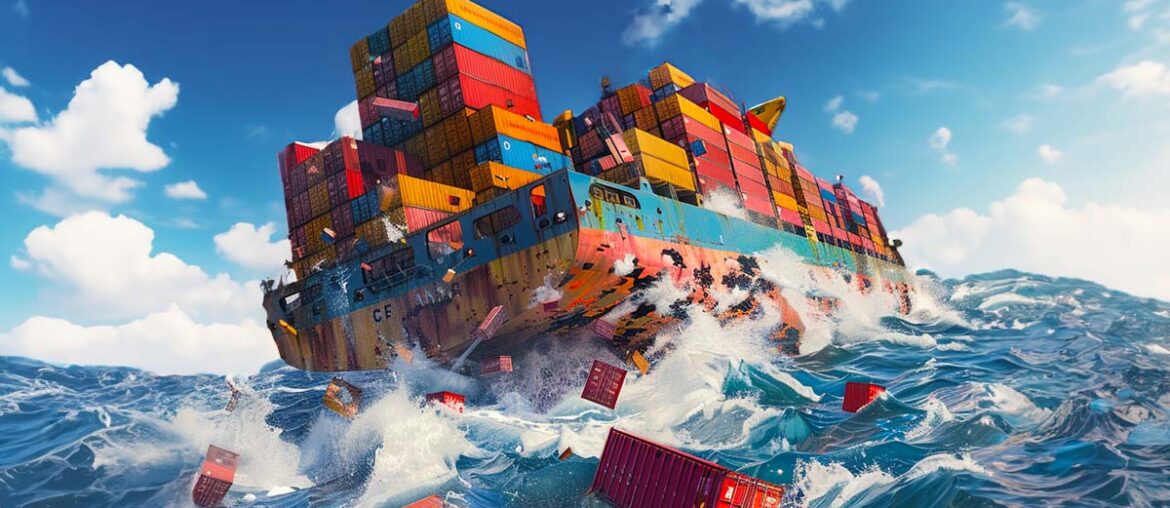 Cosa succede quando i container cadono in mare